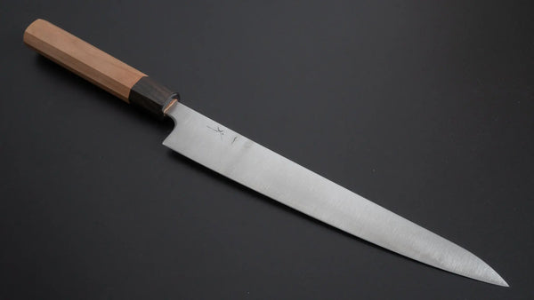 Hitohira Futana SB Migaki Sujihiki 240mm Cherry Wood Handle - Tetogi