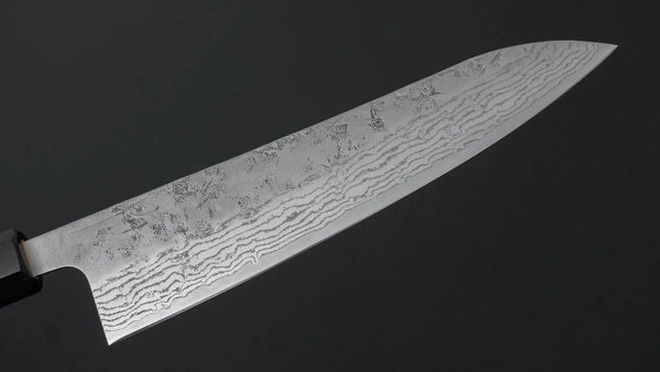Hitohira Futana Swedish Stainless Nashiji Damascus Gyuto 210mm Walnut Handle - Tetogi