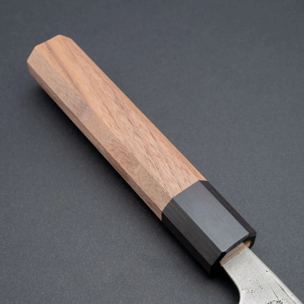 Hitohira Futana Swedish Stainless Nashiji Damascus Nakiri 165mm Walnut Handle - Tetogi