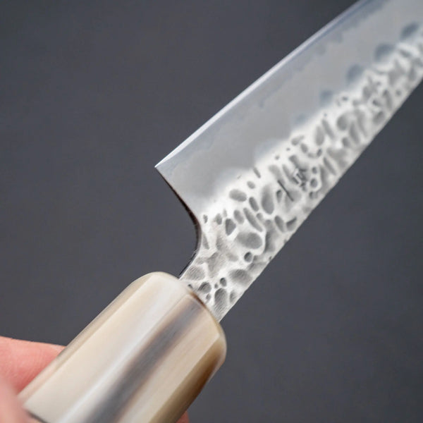 Hitohira Futana White #1 Migaki Tsuchime Petty 135mm Ebony Handle Product vendor