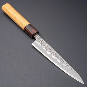 Hitohira Futana White 1 Migaki Tsuchime Petty 135mm Keyaki Zelkva - Tetogi