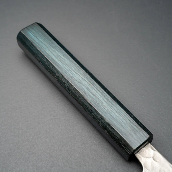 Hitohira Futana White 2 Migaki Tsuchime Kiritsuke Gyuto 210mm Oak Handle (Navy) - Tetogi