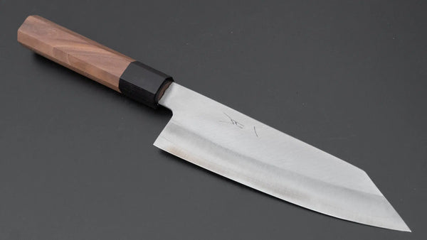 Hitohira Harima Silver #3 Migaki Bunka Walnut Handle - Tetogi
