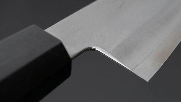 Hitohira Harima Silver #3 Migaki Bunka Walnut Handle - Tetogi