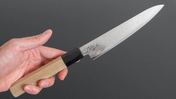 Hitohira HG Damascus Petty 150mm Ho Wood Handle - Tetogi