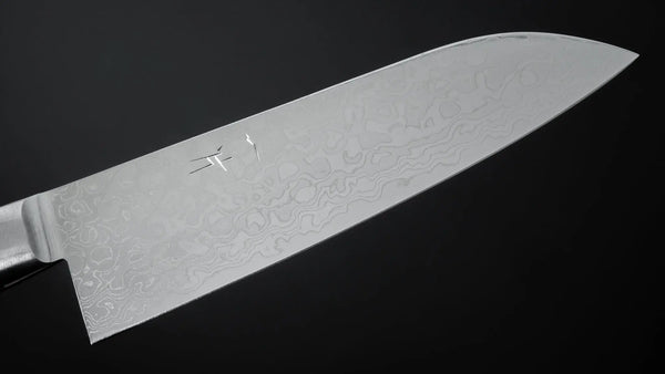 Hitohira HG Damascus Santoku Pakka Handle - Tetogi