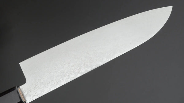 Hitohira HG Damascus Santoku Walnut Handle - Tetogi