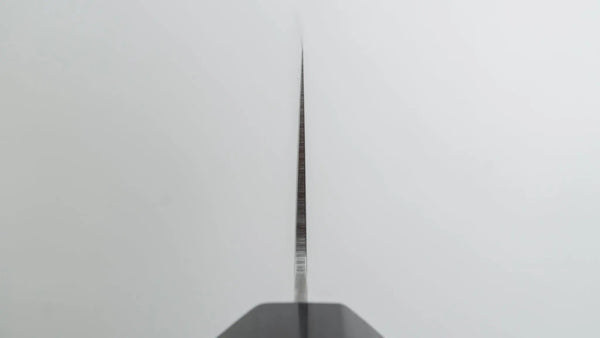 Hitohira HG Damascus Santoku Walnut Handle - Tetogi