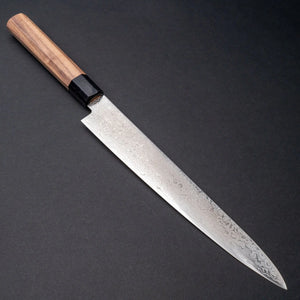 Hitohira HG Damascus Sujihiki 240mm Walnut Handle Product vendor