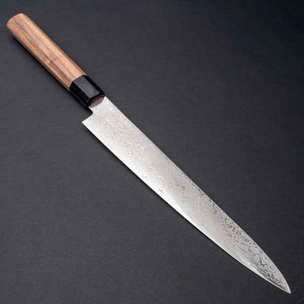 Hitohira HG Damascus Sujihiki 240mm Walnut Handle Product vendor