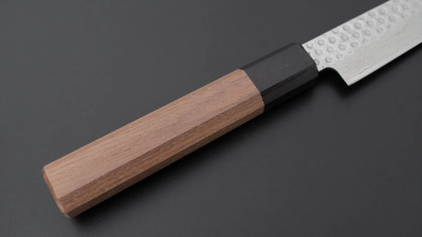 Hitohira HG Tsuchime Damascus Petty 150mm Walnut Handle - Tetogi