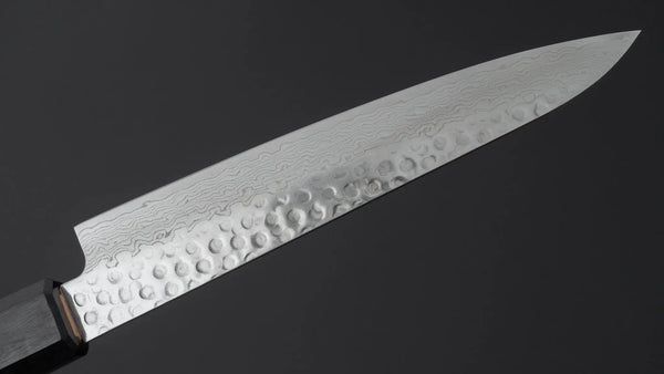 Hitohira HG Tsuchime Damascus Petty 150mm Walnut Handle - Tetogi
