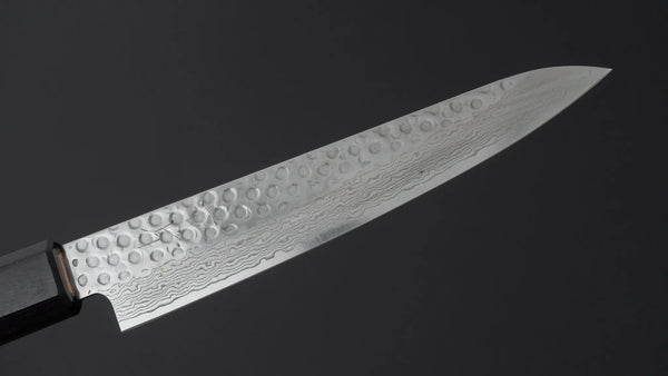 Hitohira HG Tsuchime Damascus Petty 150mm Walnut Handle - Tetogi
