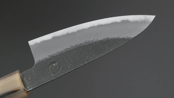 Hitohira Hinode Nashiji White #2 Paring 90mm Ho Wood Handle (D - Shape) - Tetogi