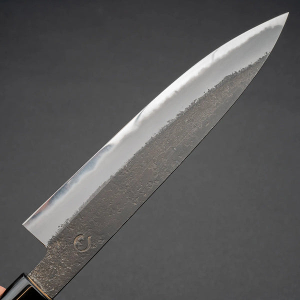 Hitohira Hinode Nashiji White 2 Petty 180mm Ho Wood Handle (Oval) - Tetogi