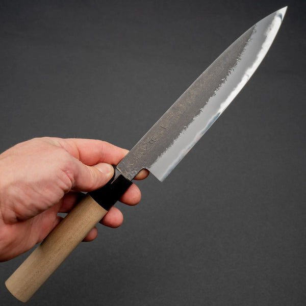 Hitohira Hinode Nashiji White 2 Petty 180mm Ho Wood Handle (Oval) - Tetogi