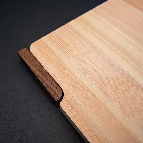 Hitohira Hinoki Thin Cutting Board with Stand (Medium) - Tetogi