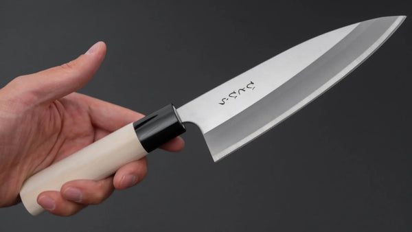 Hitohira Hiragana Deba 150mm Poplar Handle - Tetogi