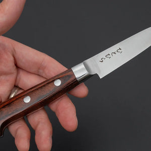 Hitohira Hiragana Paring 80mm Imitation Mahogany Handle - Tetogi