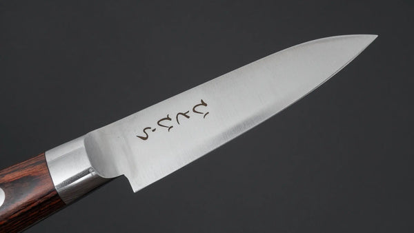 Hitohira Hiragana Paring 80mm Imitation Mahogany Handle - Tetogi