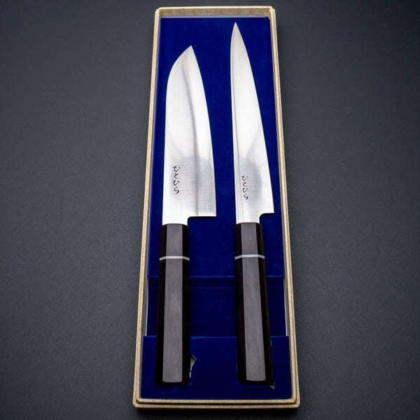 Hitohira Hiragana WS Knife Set (Santoku 185mm & Sujihiki 210mm) Product vendor