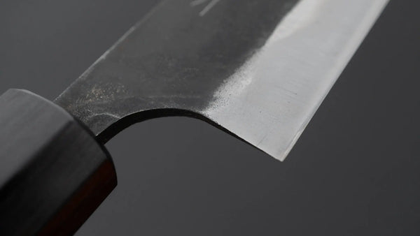 Hitohira Hizen Kurouchi Blue 1 Ajikiri 145mm Walnut Handle - Tetogi