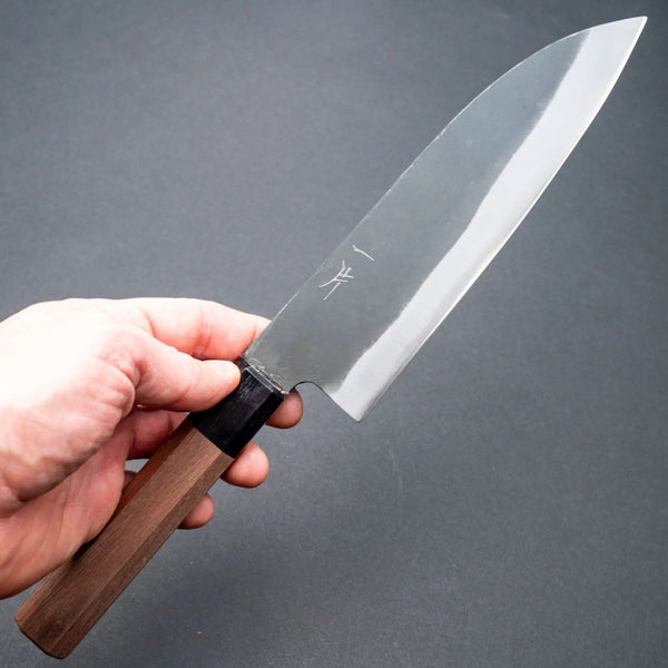 Hitohira Hizen Kurouchi Blue #1 Gyuto 180mm Walnut Handle Product vendor
