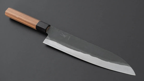 Hitohira Hizen Kurouchi Blue 1 Gyuto 210mm Walnut Handle - Tetogi