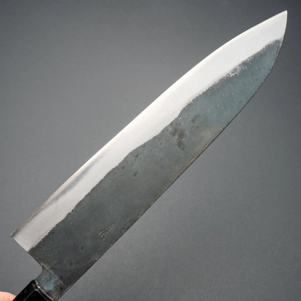 Hitohira Hizen Kurouchi Blue 1 Gyuto 240mm Walnut Handle - Tetogi