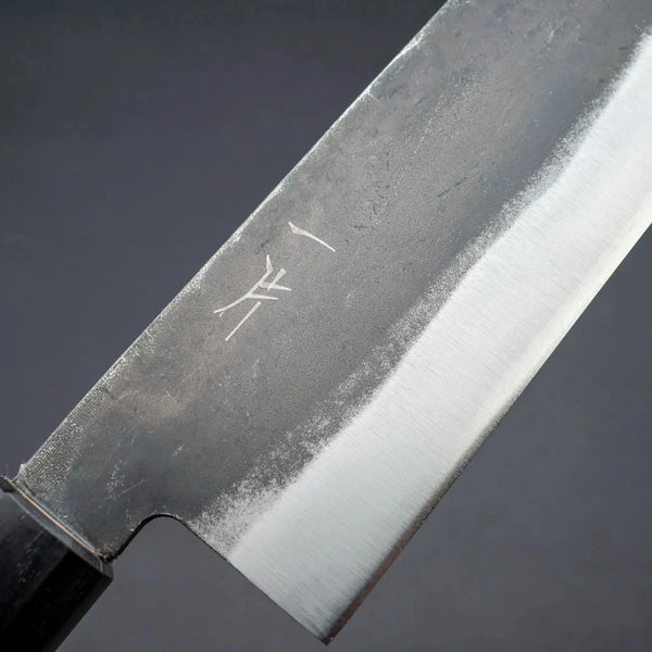 Hitohira Hizen Kurouchi Blue 1 Nakiri 165mm Walnut Handle - Tetogi