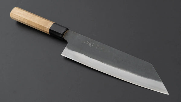 Hitohira Hizen Kurouchi Blue 1 Stainless Clad Bunka 190mm Ho Wood Handle - Tetogi