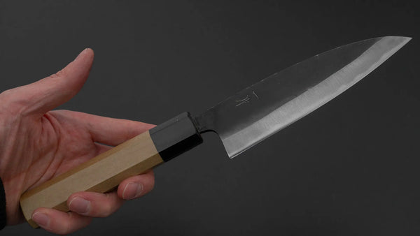 Hitohira Hizen Kurouchi White 2 Butchering 145mm Ho Wood Handle - Tetogi