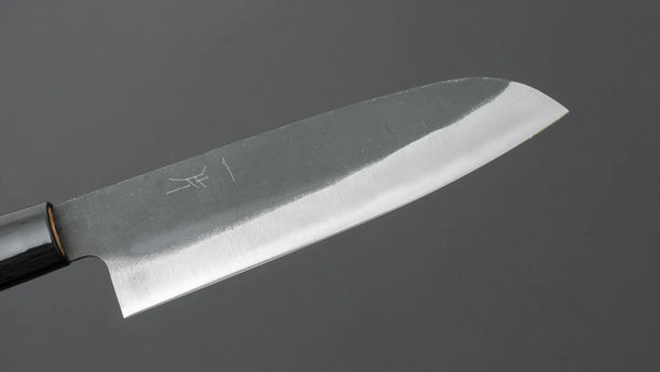 Hitohira Hizen Kurouchi White 2 Santoku 165mm Walnut Handle - Tetogi