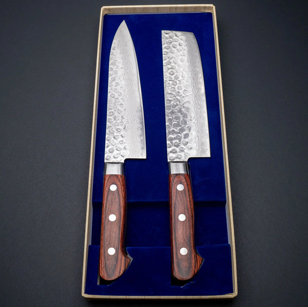 Hitohira Imojiya HG Tsuchime Knife Set (Nakiri 160mm & Gyuto 180mm) Product vendor