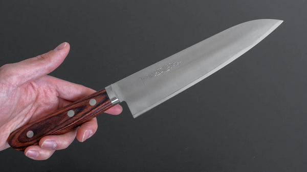 Hitohira Imojiya MZ VG - 1 Gyuto 180mm Imitation Mahogany Handle - Tetogi