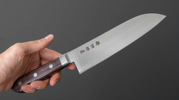 Hitohira Imojiya OKD VG-1 Santoku 170mm Wood Handle - Tetogi