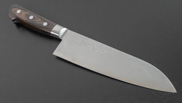 Hitohira Imojiya ST SG2 Santoku 180mm Brown Pakka Handle - Tetogi