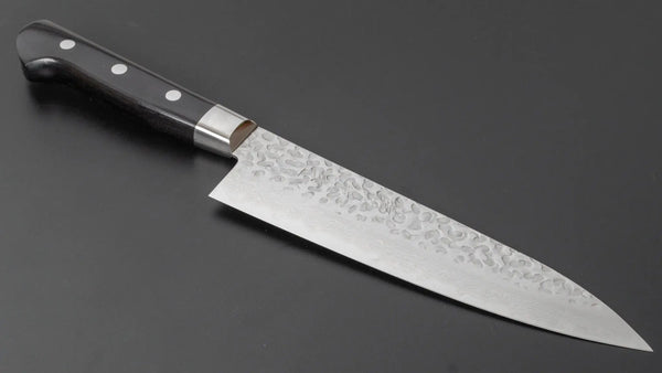 Hitohira Imojiya ST Tsuchime Damascus Gyuto 180mm Pakka Handle (Yo) - Tetogi