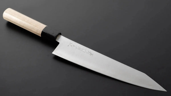 Hitohira Imojiya TH Blue Super Kiritsuke Gyuto 210mm Ho Wood Handle - Tetogi