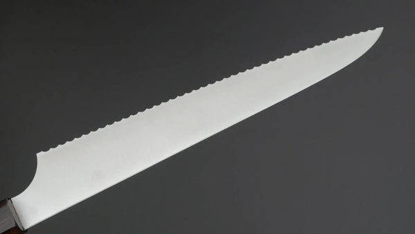 Hitohira Imojiya TH Stainless Bread Knife 240mm Ebony Handle (Wa) - Tetogi