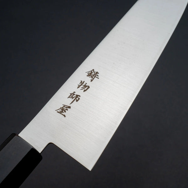Hitohira Imojiya TH Stainless Bunka 180mm Ebony Handle (Wa) - Tetogi