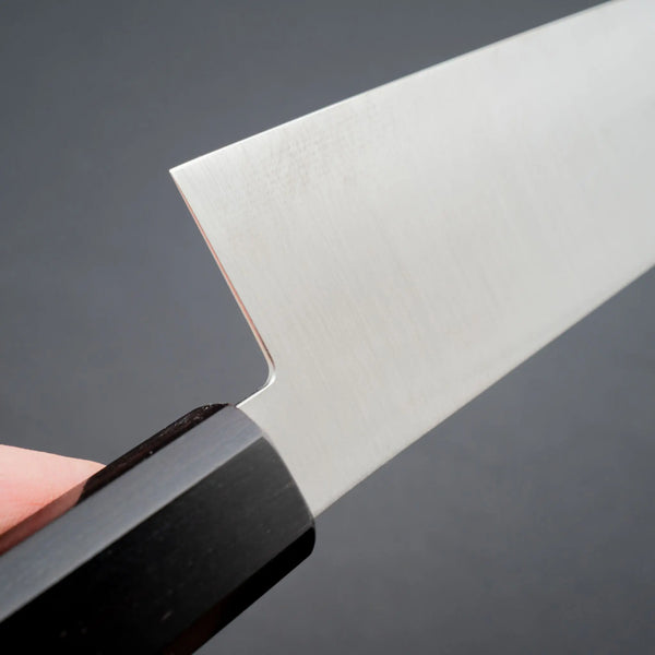 Hitohira Imojiya TH Stainless Bunka 180mm Ebony Handle (Wa) - Tetogi