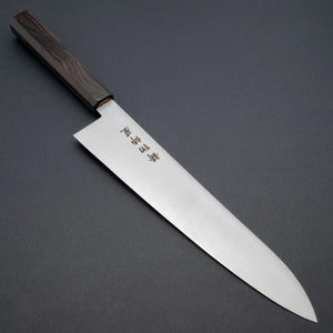 Hitohira Imojiya TH Stainless Gyuto 240mm Ebony Handle (Wa) - Tetogi