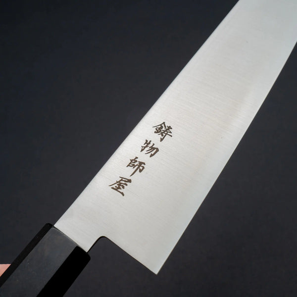 Hitohira Imojiya TH Stainless Kiritsuke Gyuto 210mm Ebony Handle (Wa) - Tetogi