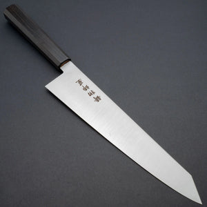 Hitohira Imojiya TH Stainless Kiritsuke Gyuto 240mm Ebony Handle (Wa) - Tetogi