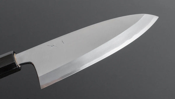 Hitohira Kikuchiyo Manzo Blue #2 Deba 165mm Ho Wood Handle (Saya) - Tetogi