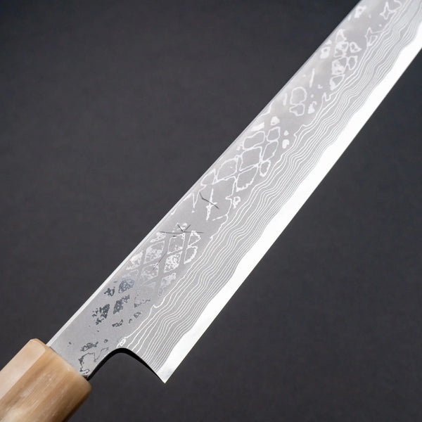 Hitohira Kikuchiyo Mosuke Kikko Blue #1 Yanagi Sakimaru 300mm Ziricote Handle (Saya) (Discounted) Product vendor
