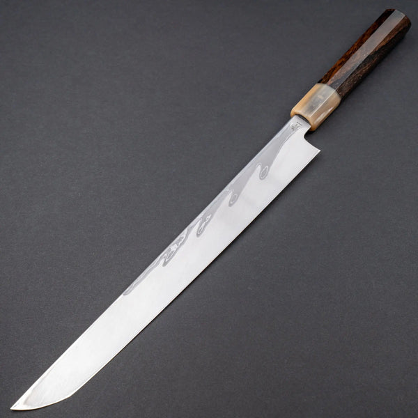 Hitohira Kikuchiyo Mosuke Kikko Blue #1 Yanagi Sakimaru 300mm Ziricote Handle (Saya) (Discounted) Product vendor