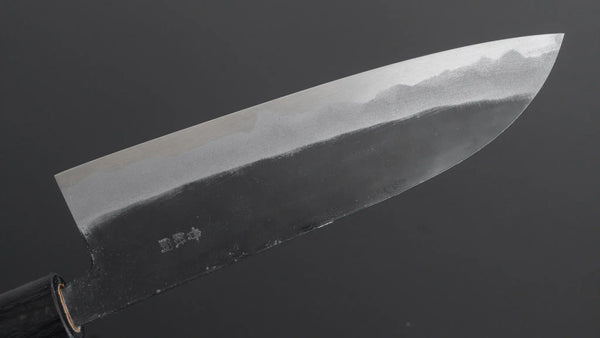 Hitohira MS Kurouchi Blue 2 Santoku 165mm Wood Handle - Tetogi