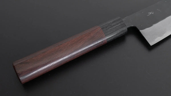 Hitohira MS Kurouchi Blue 2 Santoku 165mm Wood Handle - Tetogi